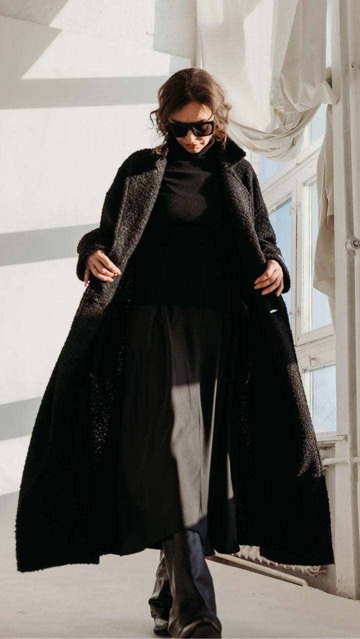 Button Coat Black - BeaA - Be At Home with Yourself - coat