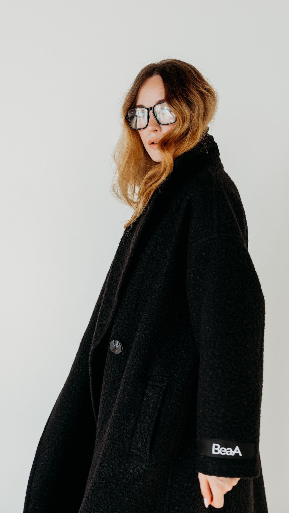 Button Coat Black - BeaA - Be At Home with Yourself - coat