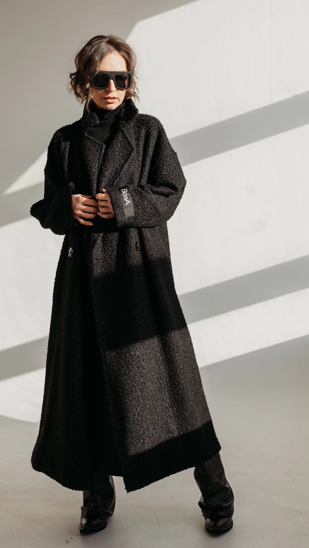 Button Coat Black - BeaA - Be At Home with Yourself - coat