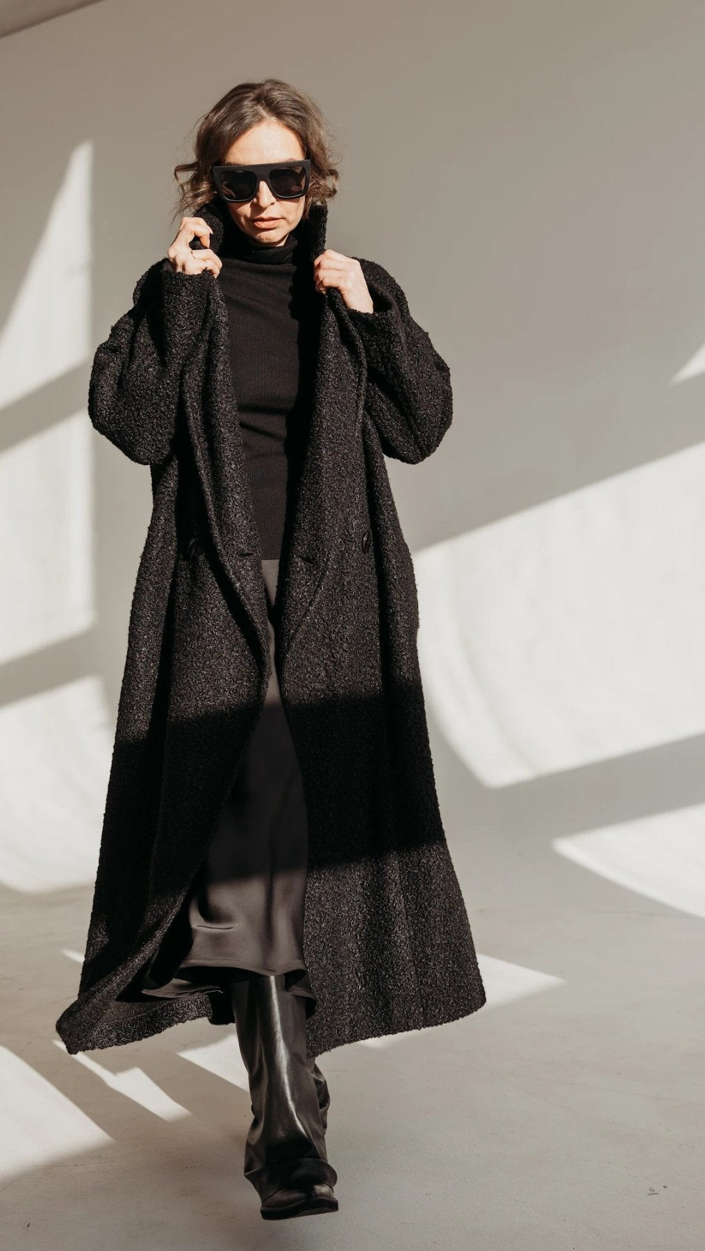 Button Coat Black - BeaA - Be At Home with Yourself - coat