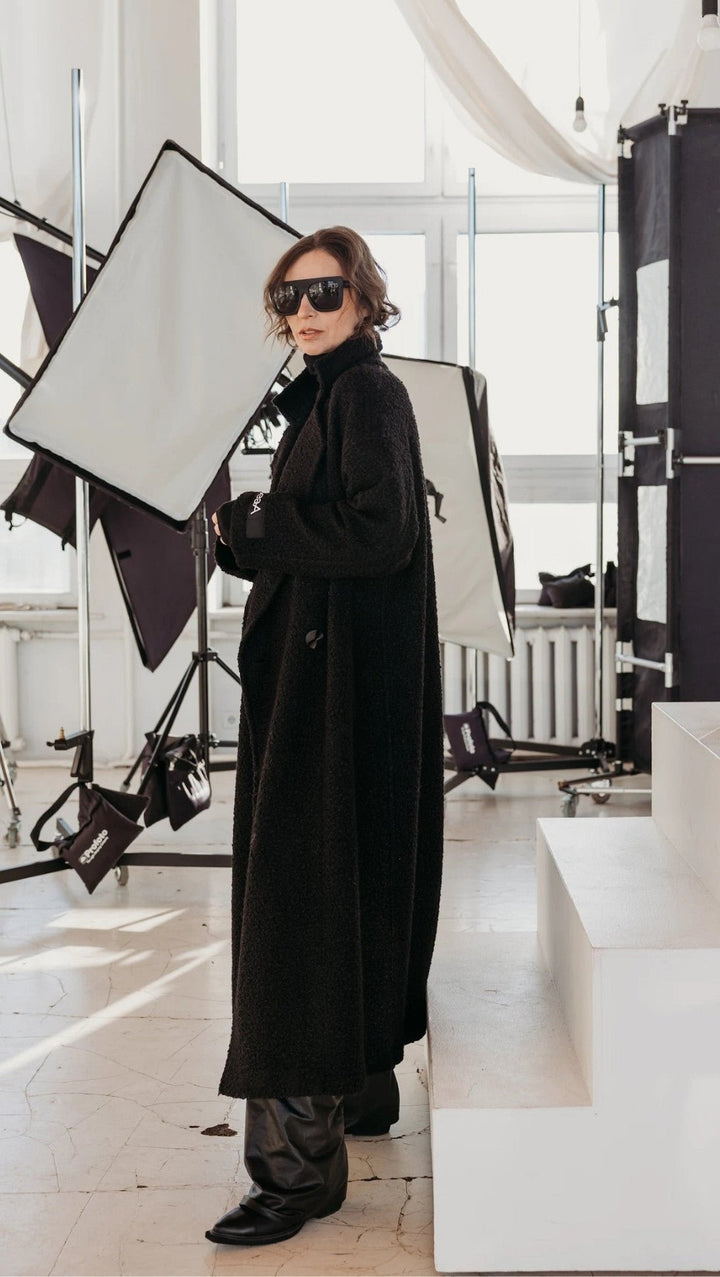 Button Coat Black - BeaA - Be At Home with Yourself - coat