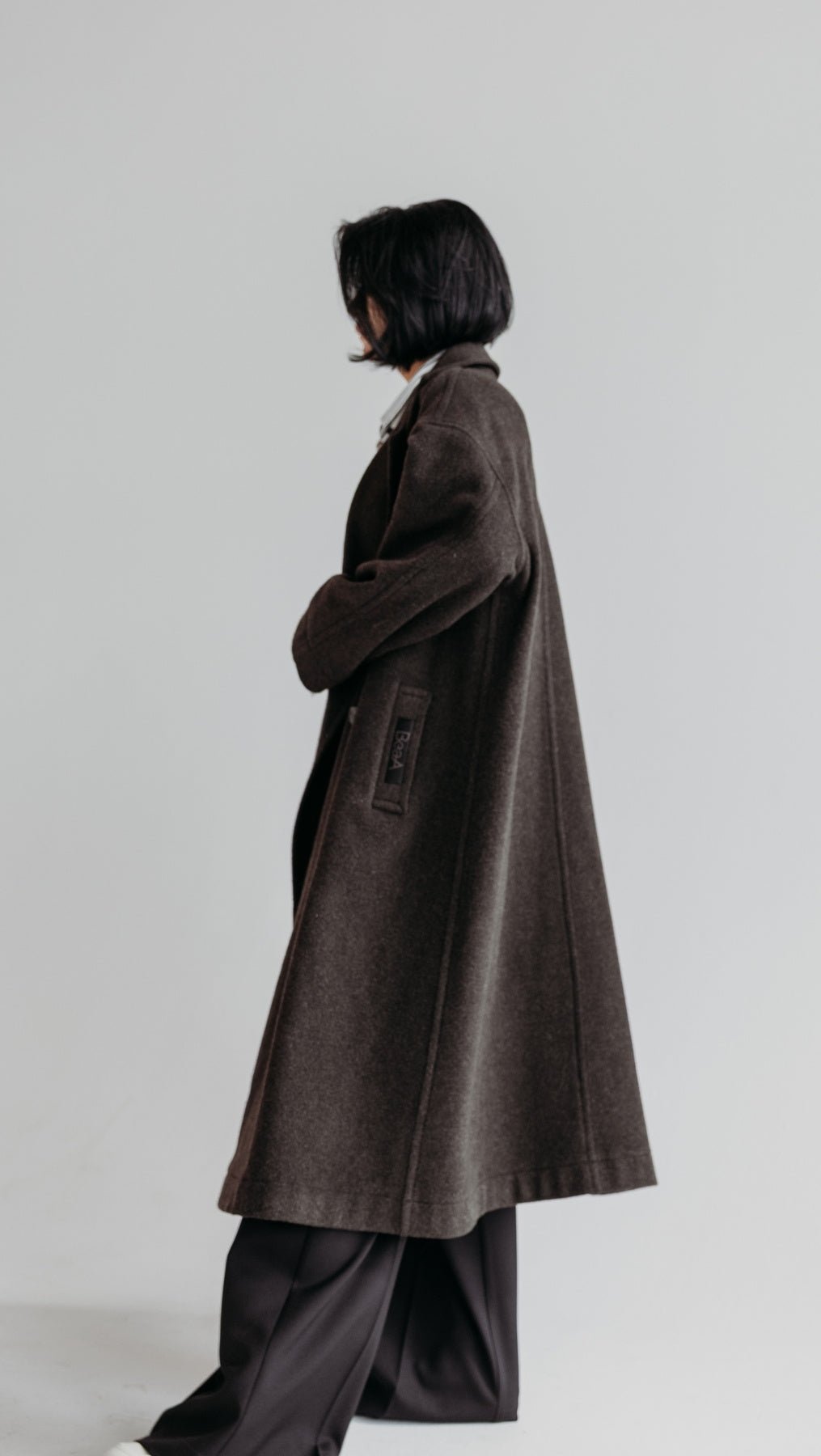 Button Coat Dark Brown - BeaA - Be At Home with Yourself - coat