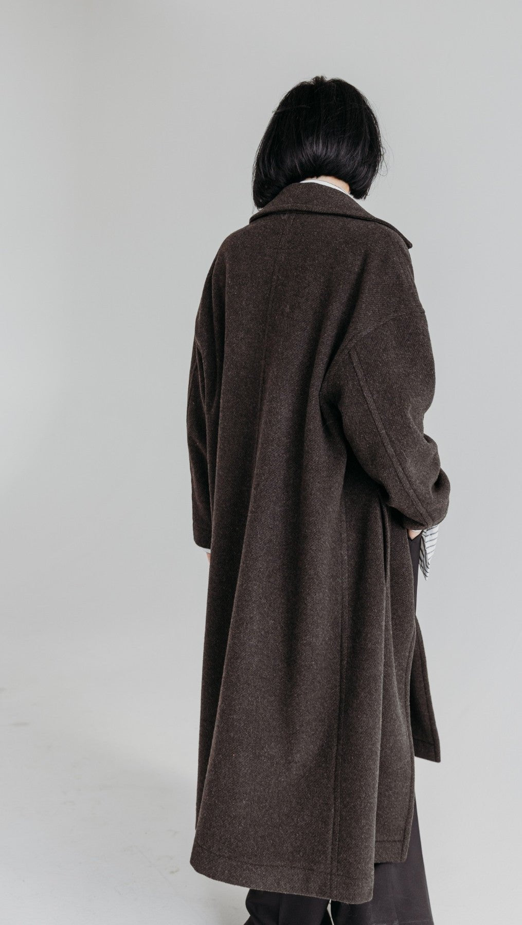 Button Coat Dark Brown - BeaA - Be At Home with Yourself - coat