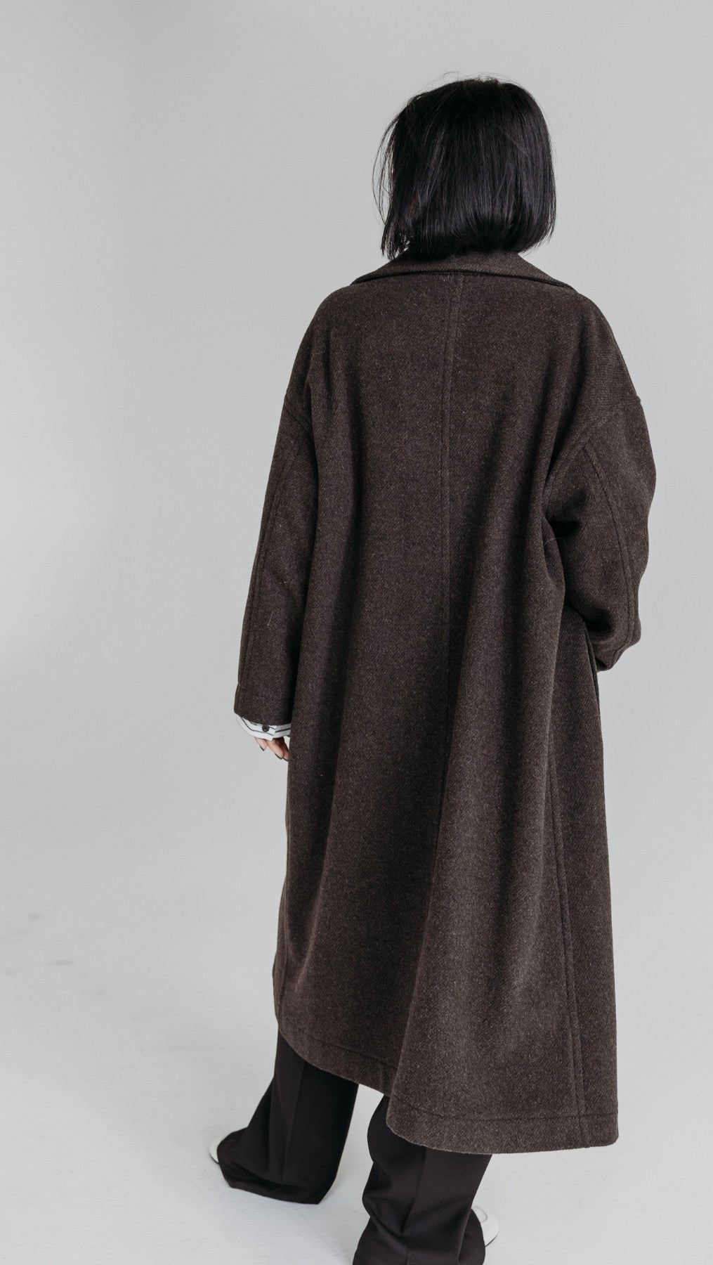 Button Coat Dark Brown - BeaA - Be At Home with Yourself - coat