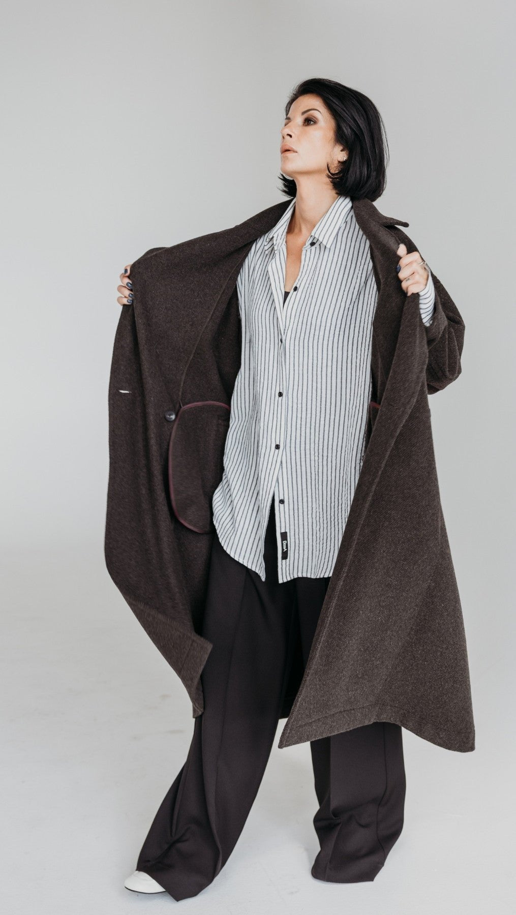 Button Coat Dark Brown - BeaA - Be At Home with Yourself - coat