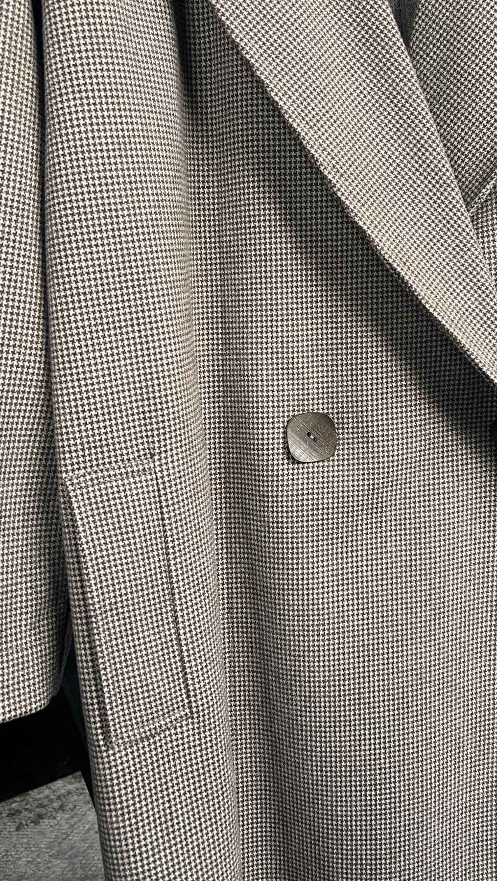 Button Coat Micro check - BeaA - Be At Home with Yourself - coat