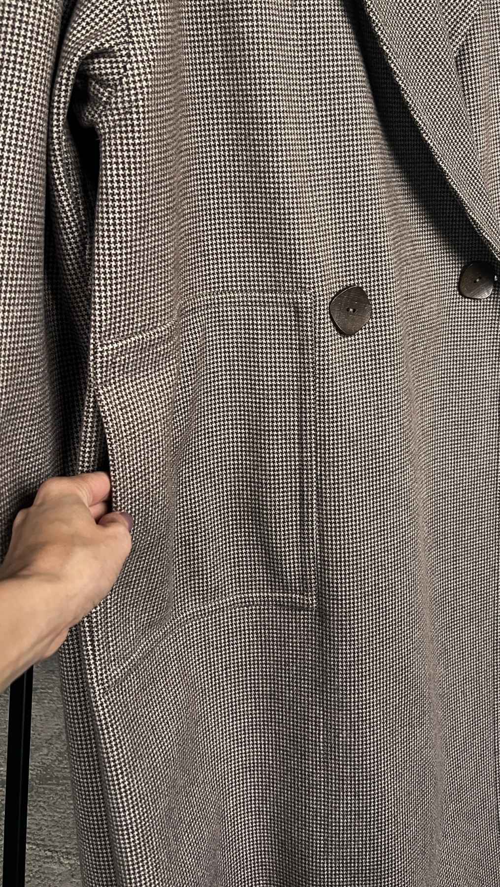 Button Coat Micro check - BeaA - Be At Home with Yourself - coat