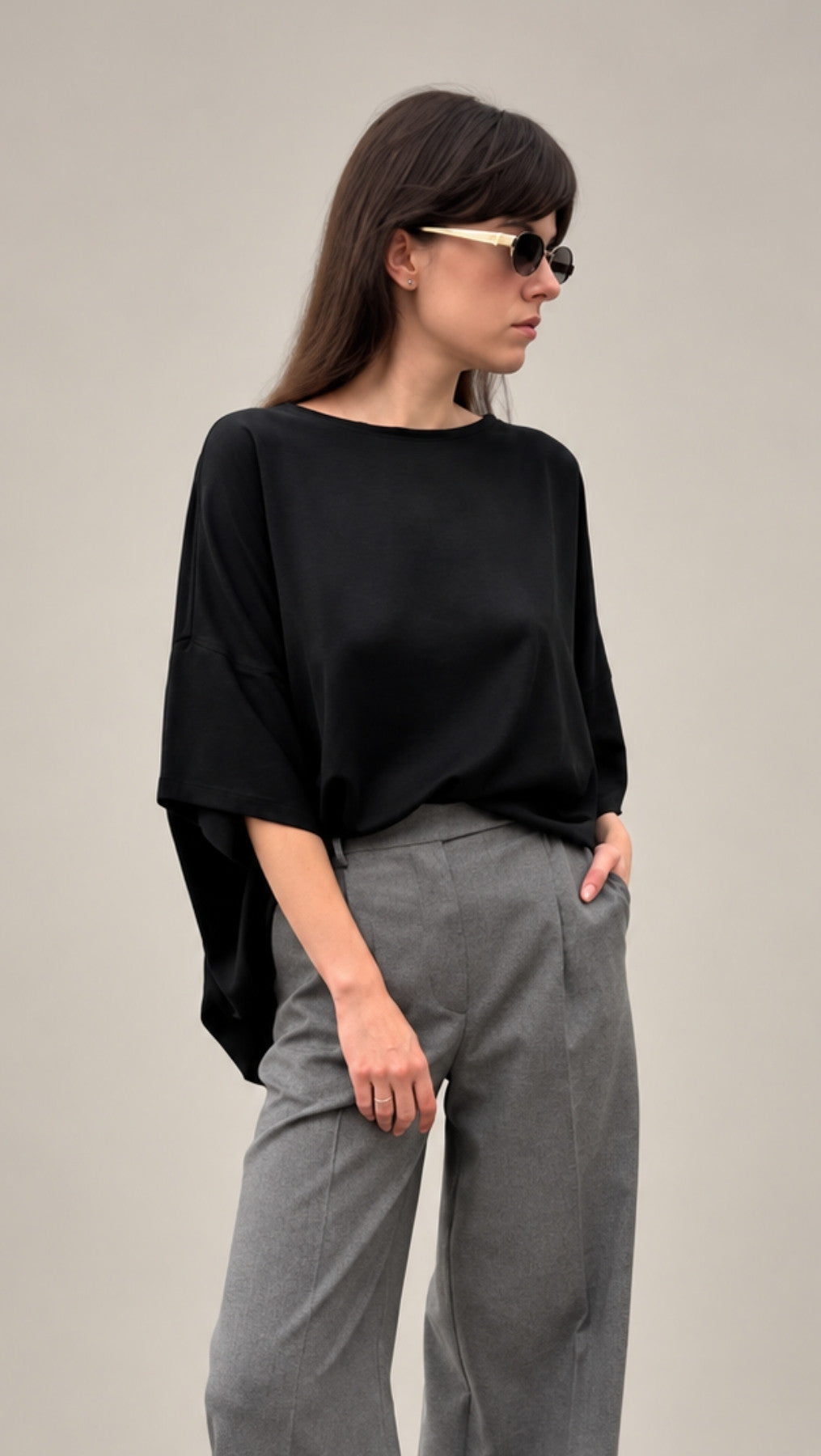 Pleat top Black or White