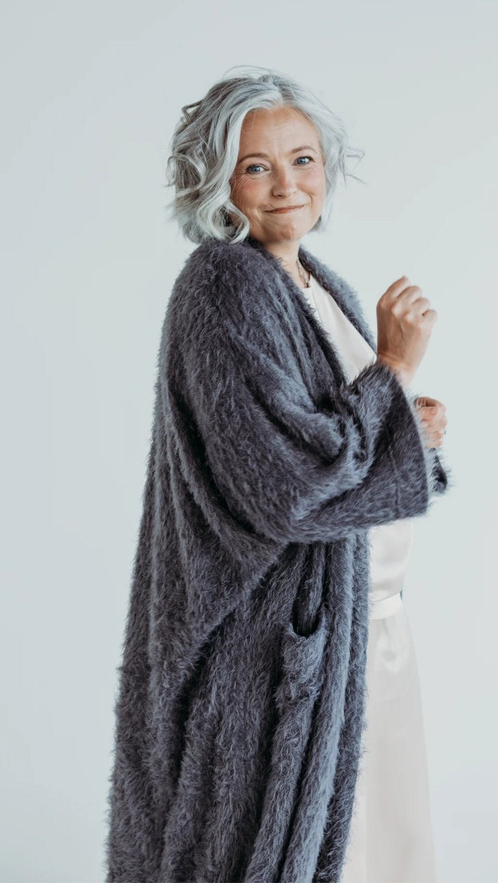 Cardigan Graphite - BeaA - Be At Home with Yourself - Cardigan