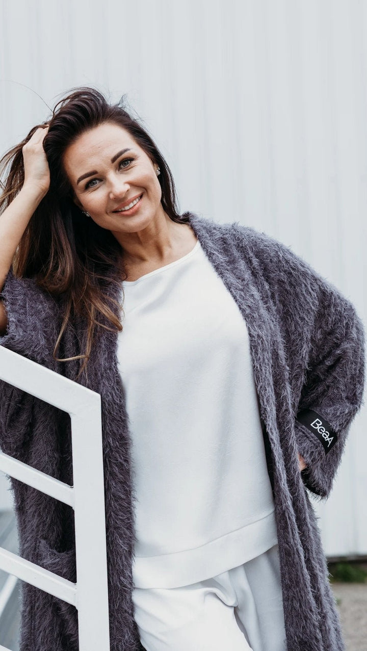 Cardigan Graphite - BeaA - Be At Home with Yourself - Cardigan