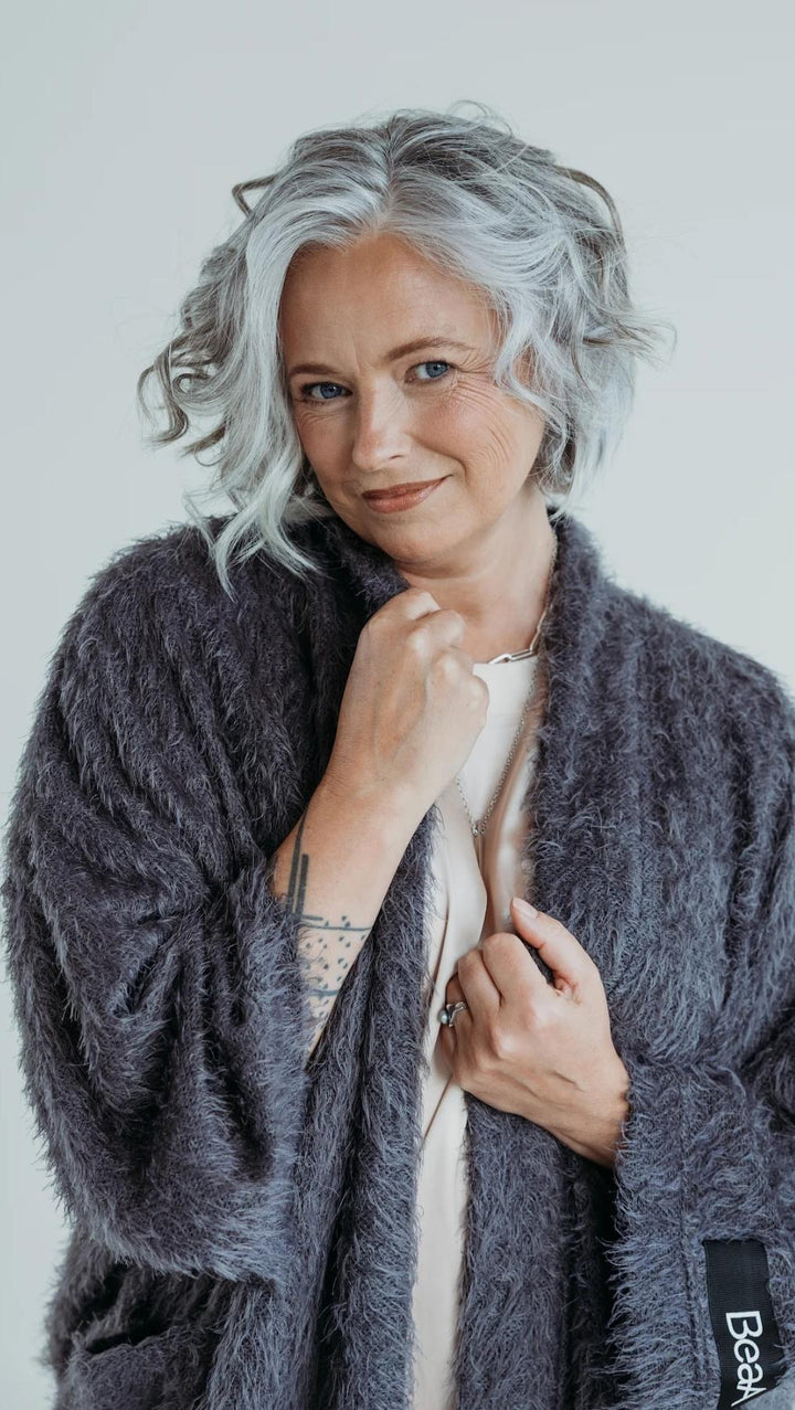Cardigan Graphite - BeaA - Be At Home with Yourself - Cardigan