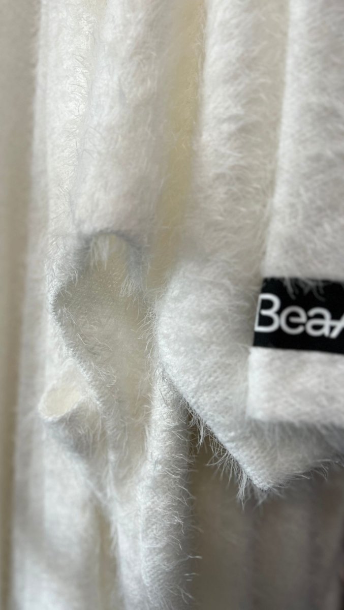Cardigan White/Pink - BeaA - Be At Home with Yourself - Cardigan