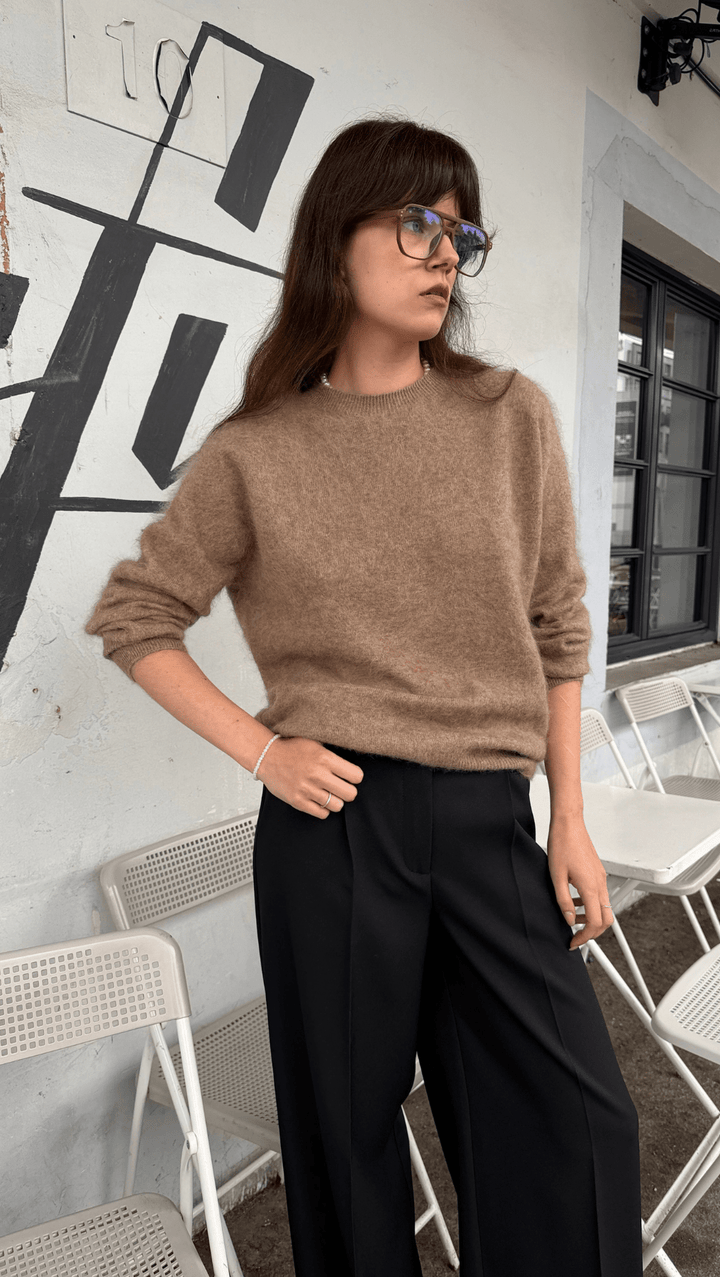 Cashmere sweater Camel - BeaA - Be At Home with Yourself - sweater