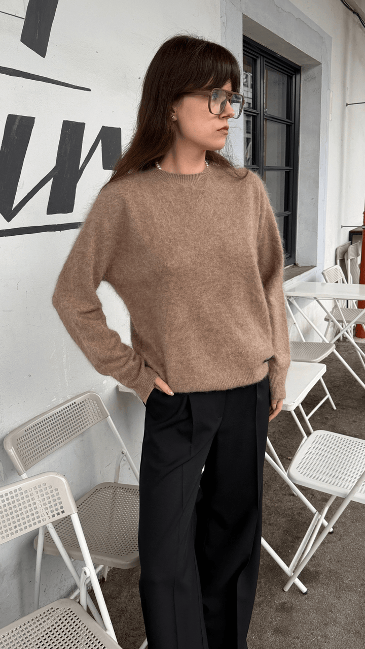 Cashmere sweater Camel - BeaA - Be At Home with Yourself - sweater