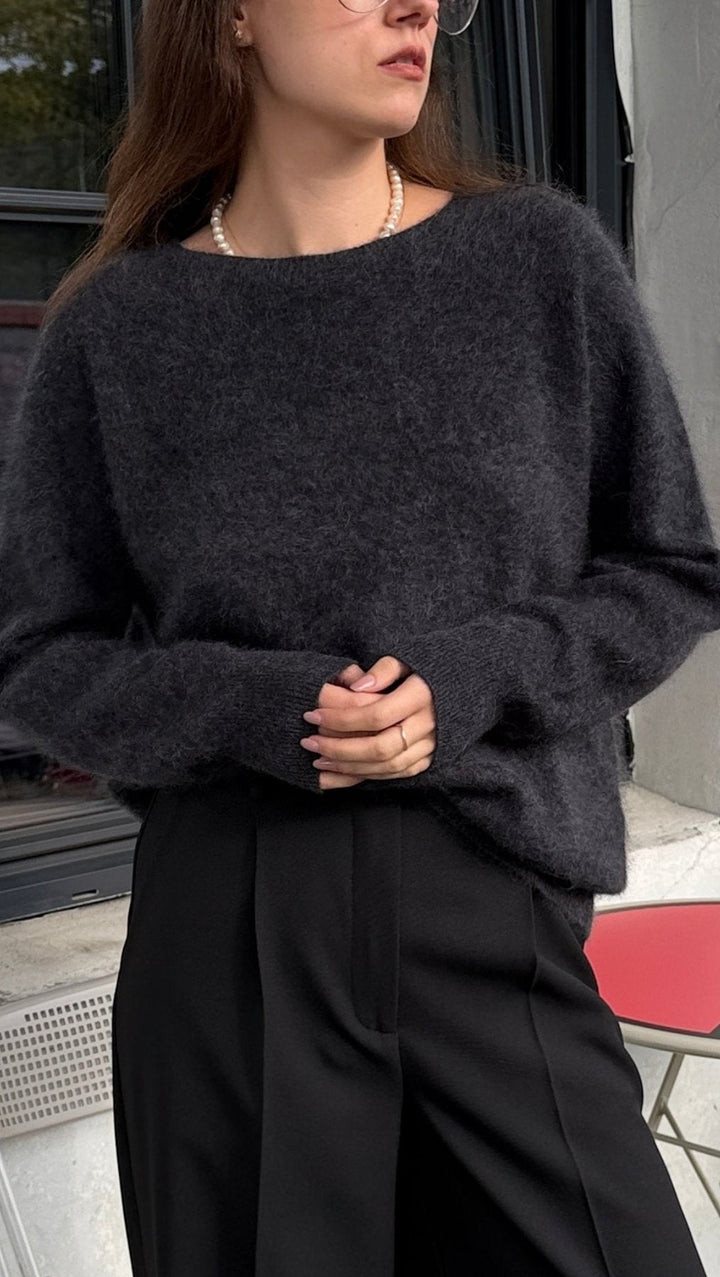 Cashmere sweater Gray - BeaA - Be At Home with Yourself - sweater