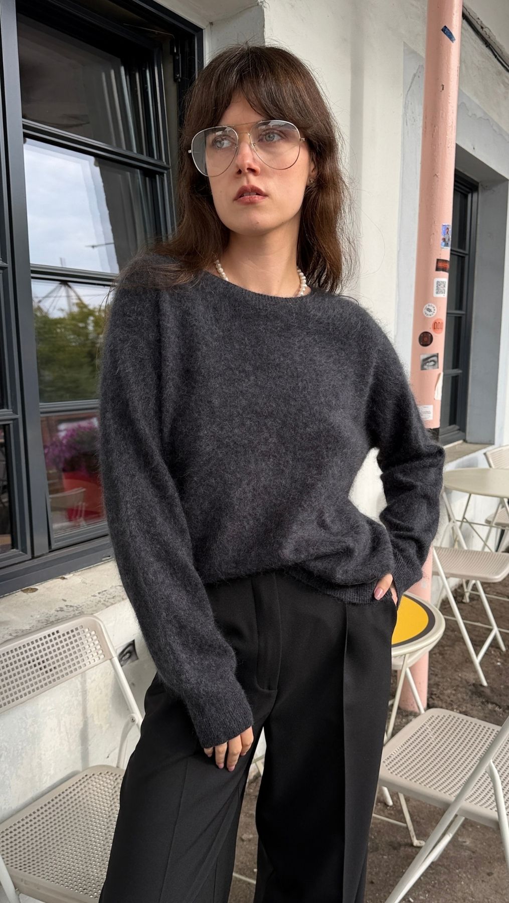 Cashmere sweater Gray - BeaA - Be At Home with Yourself - sweater