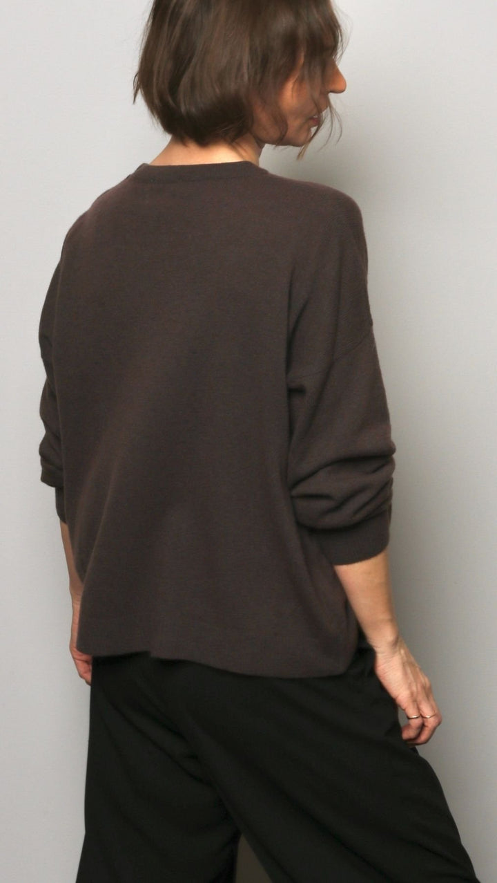 Cashmere sweater Hazel / Espresso - BeaA - Be At Home with Yourself - sweater