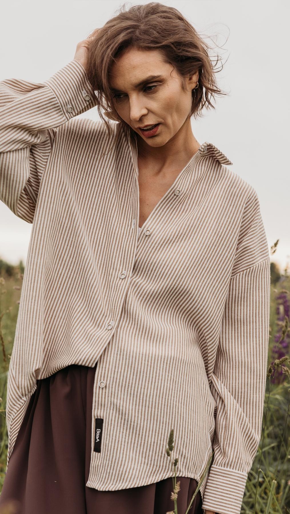 Riviera shirt Earth Stripe