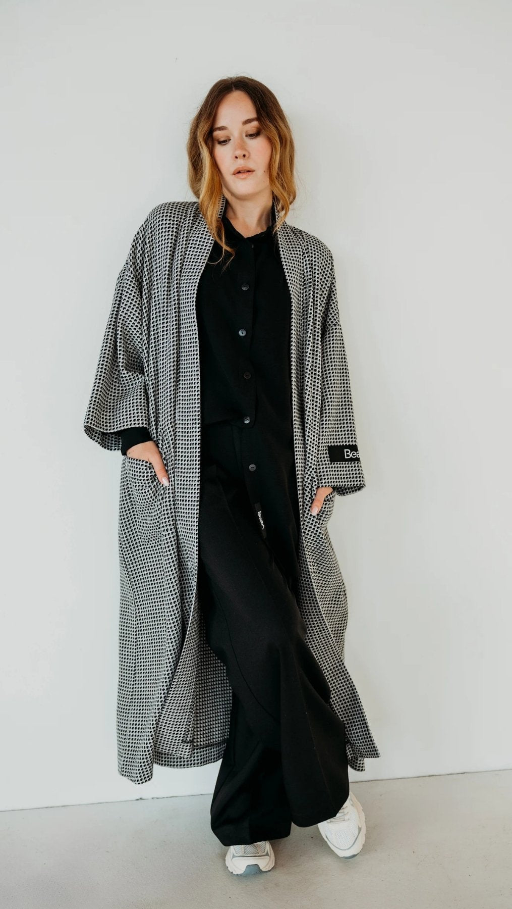 Checkmate maxi cardigan - BeaA - Be At Home with Yourself - Cardigan