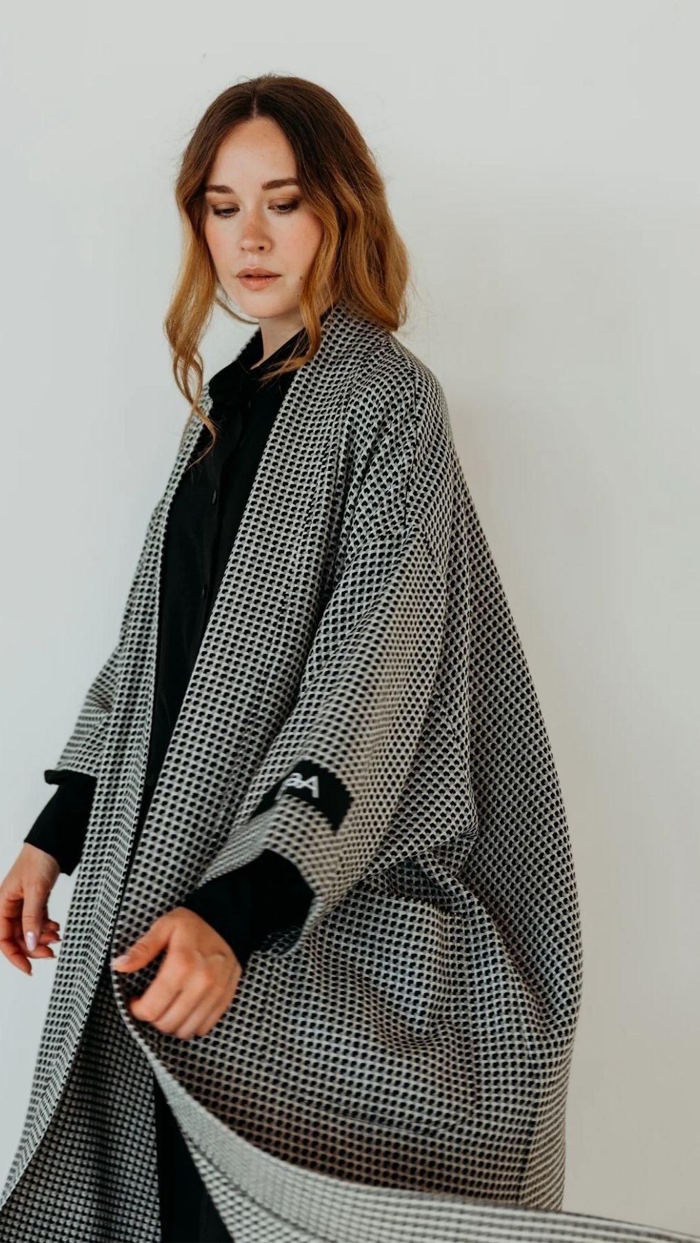 Checkmate maxi cardigan - BeaA - Be At Home with Yourself - Cardigan