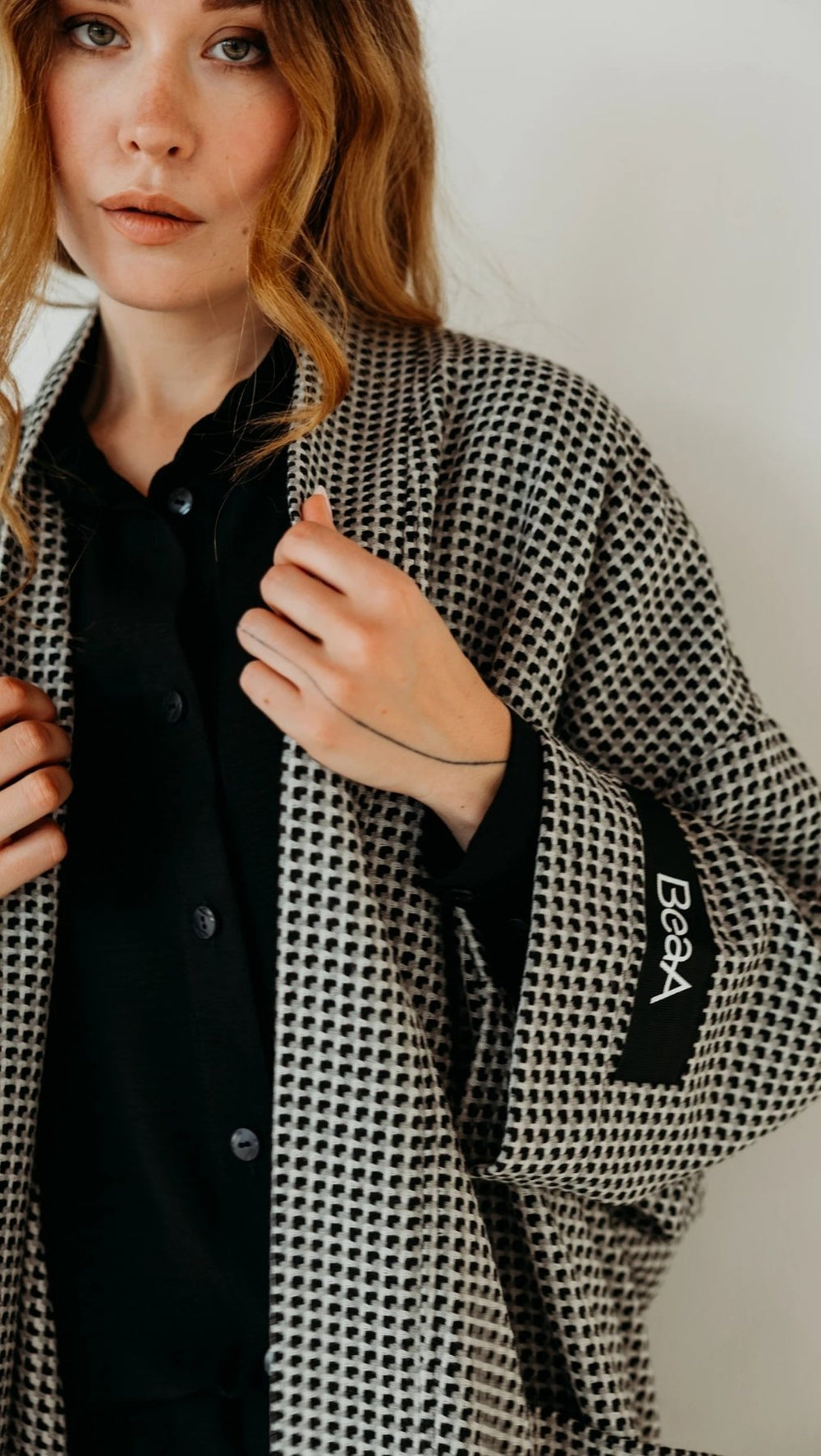 Checkmate maxi cardigan - BeaA - Be At Home with Yourself - Cardigan