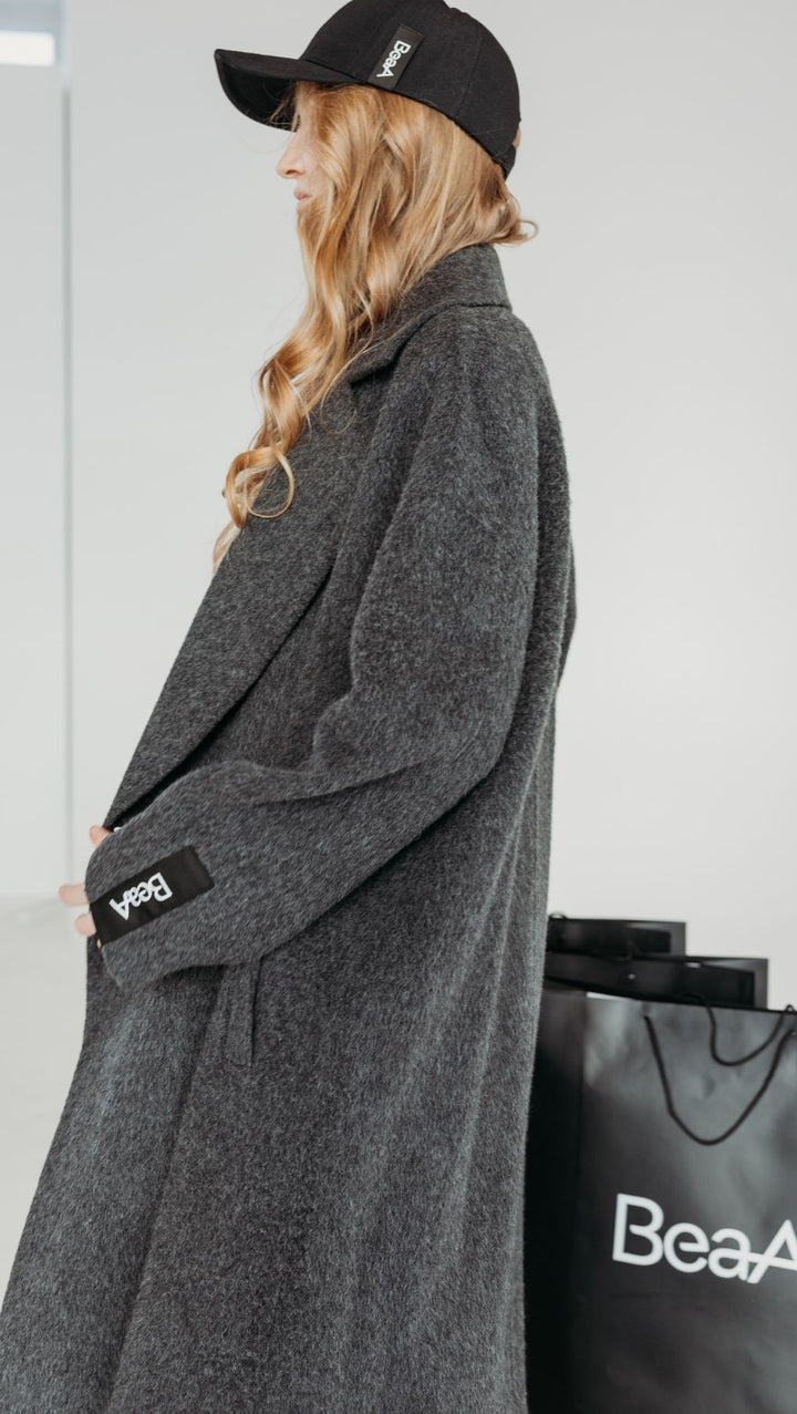 Wool and Cashmere Button Coat