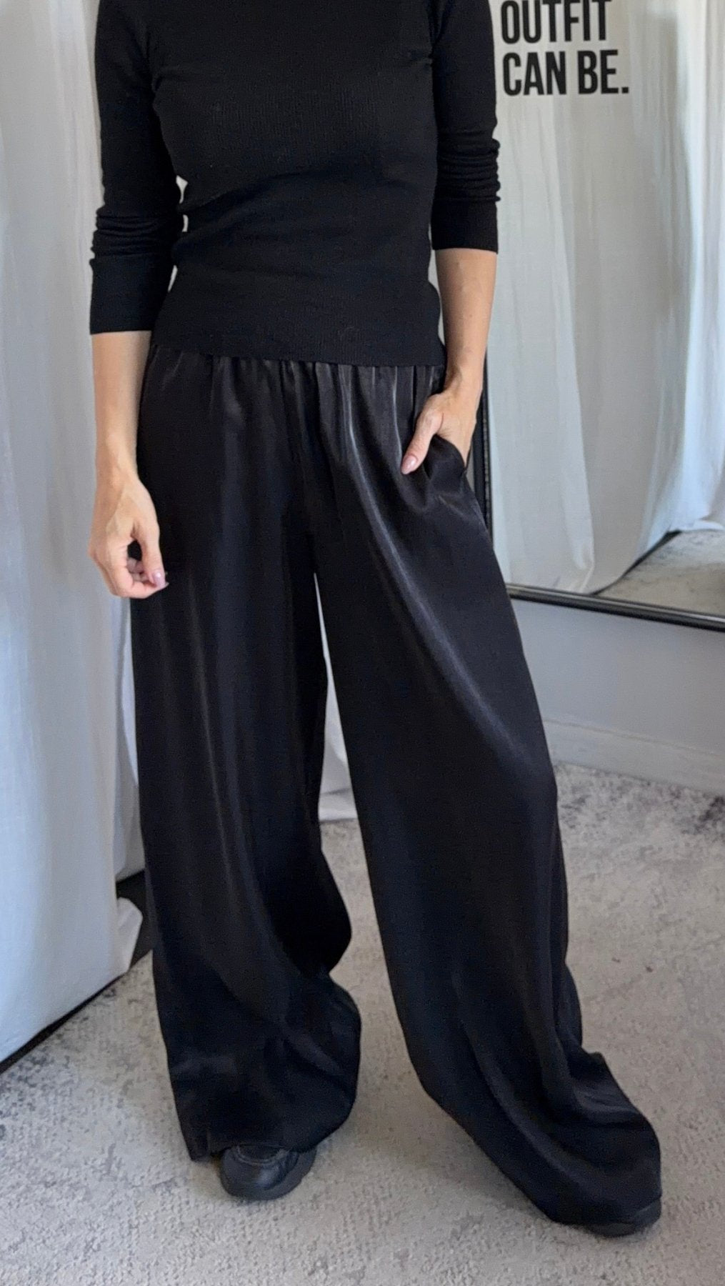 Cotton trousers Black - BeaA - Be At Home with Yourself - Trousers