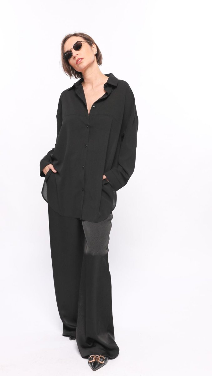 Crashed silk trousers - BeaA - Be At Home with Yourself - Trousers