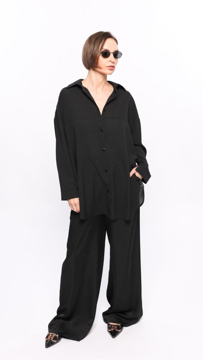 Crashed silk trousers - BeaA - Be At Home with Yourself - Trousers