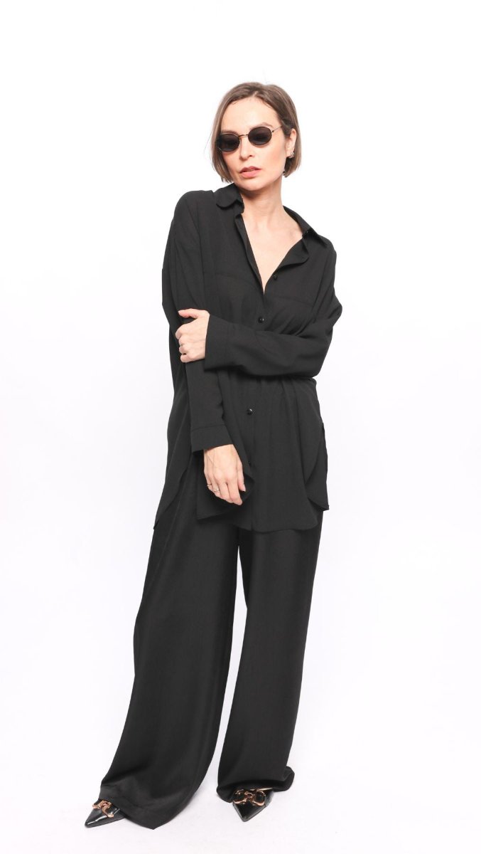 Crashed silk trousers - BeaA - Be At Home with Yourself - Trousers