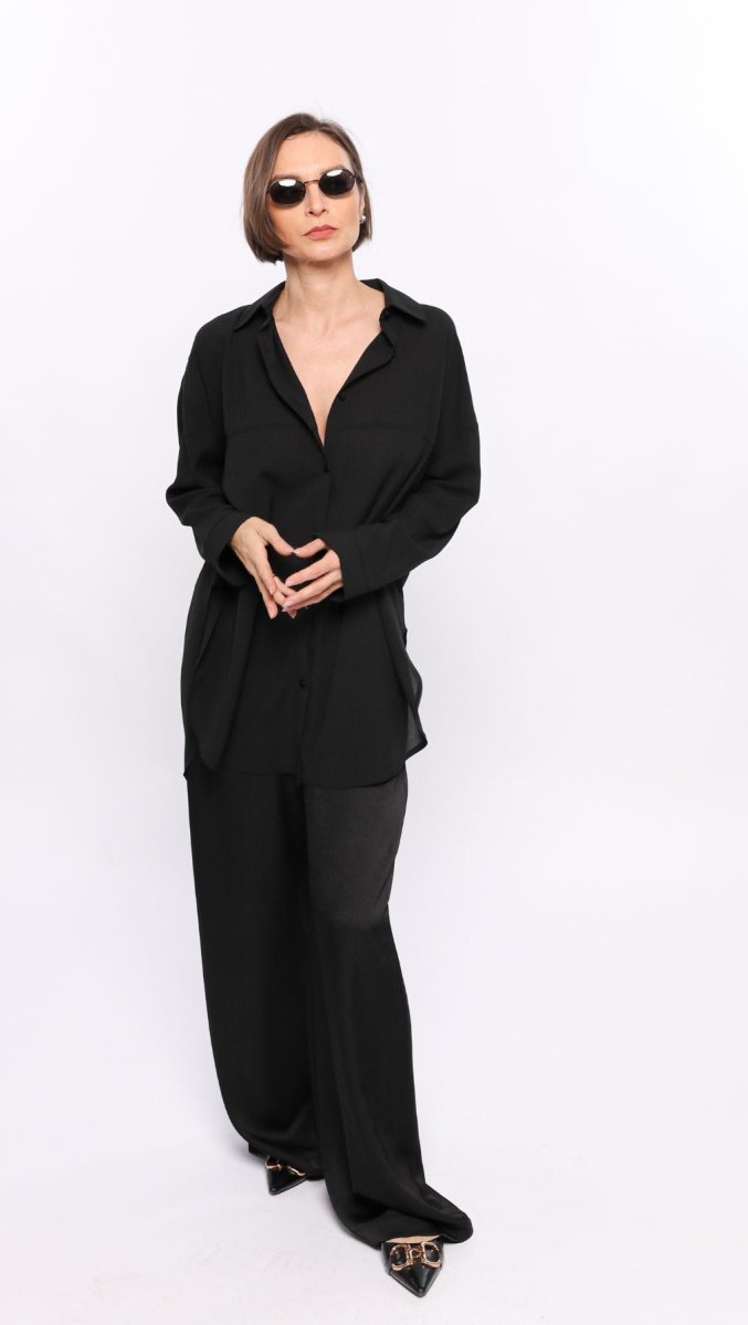 Crashed silk trousers - BeaA - Be At Home with Yourself - Trousers