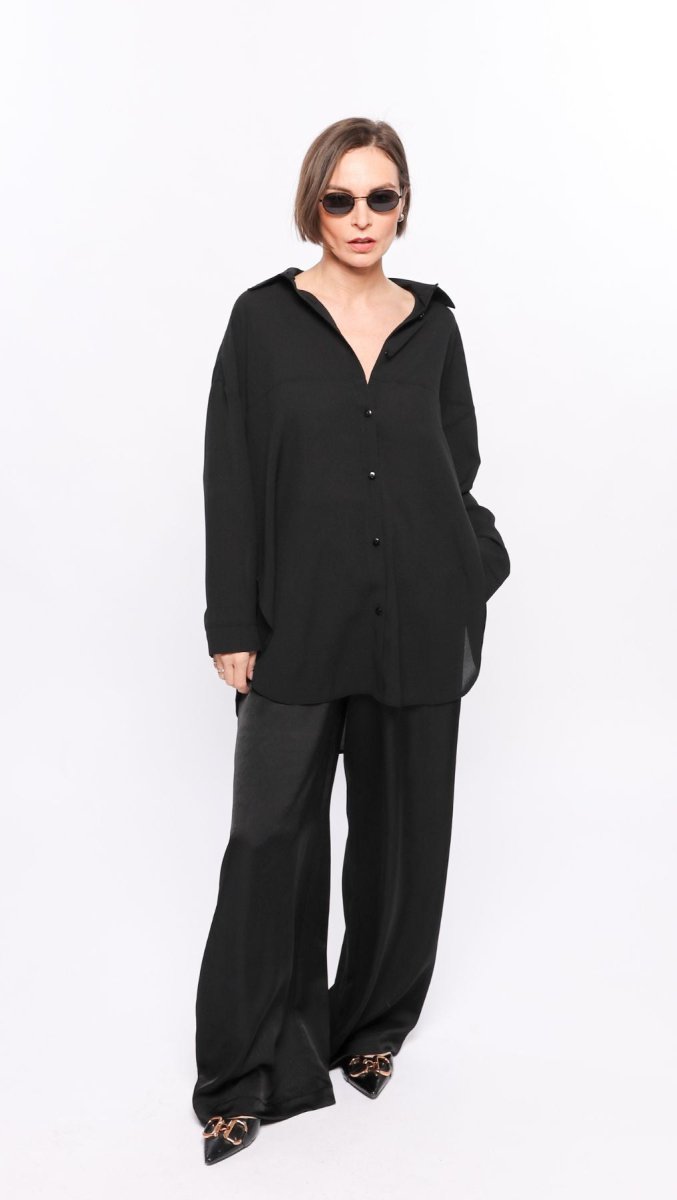 Crashed silk trousers - BeaA - Be At Home with Yourself - Trousers