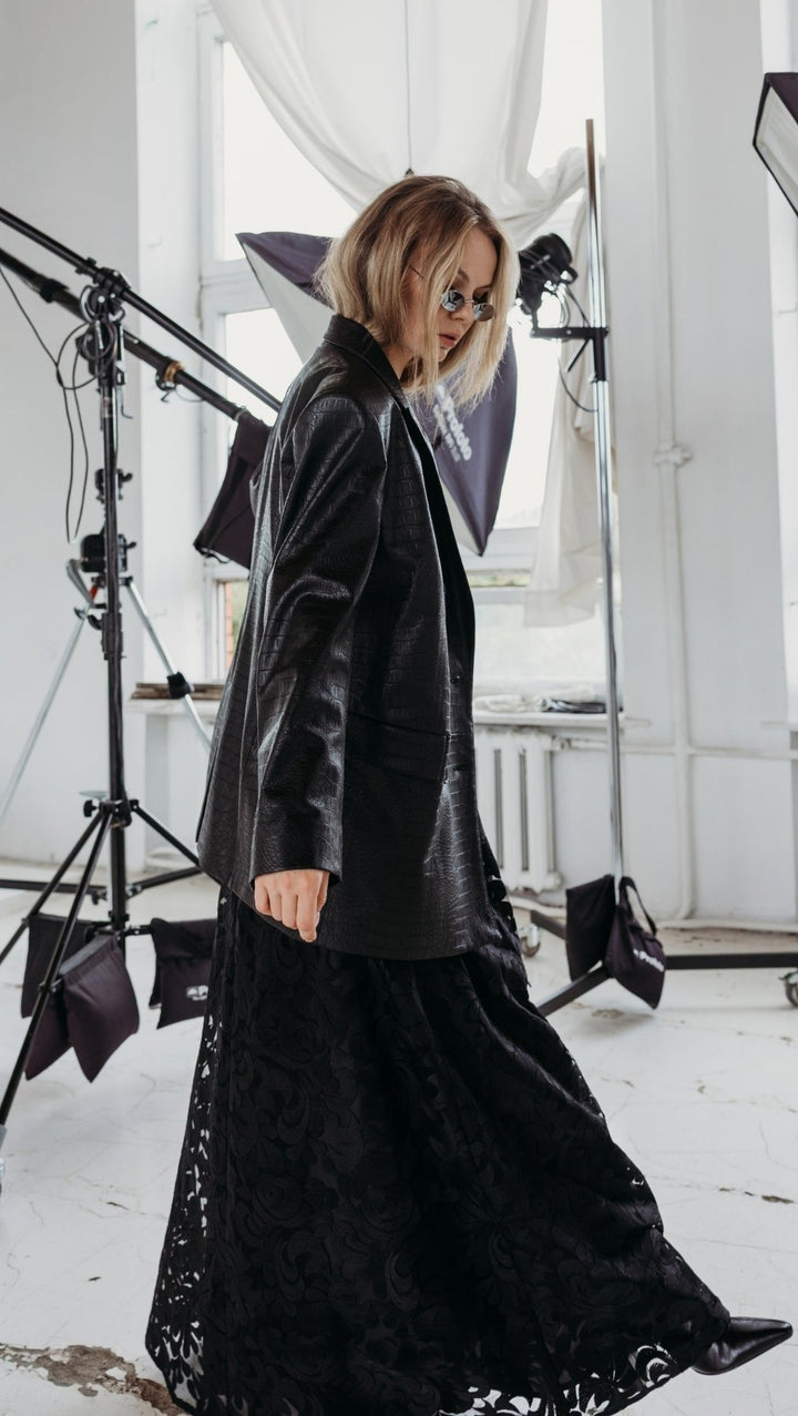 Eko ādas žakete Noir Croc
