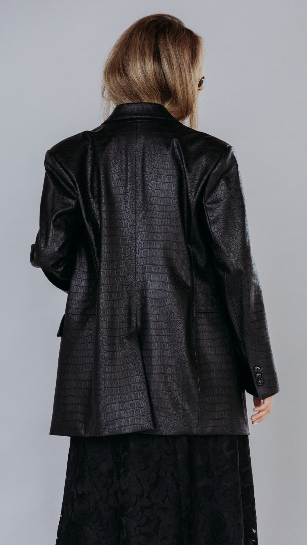 Eko ādas žakete Noir Croc