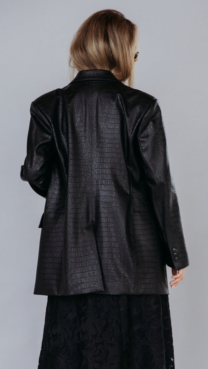 Eko ādas žakete Noir Croc