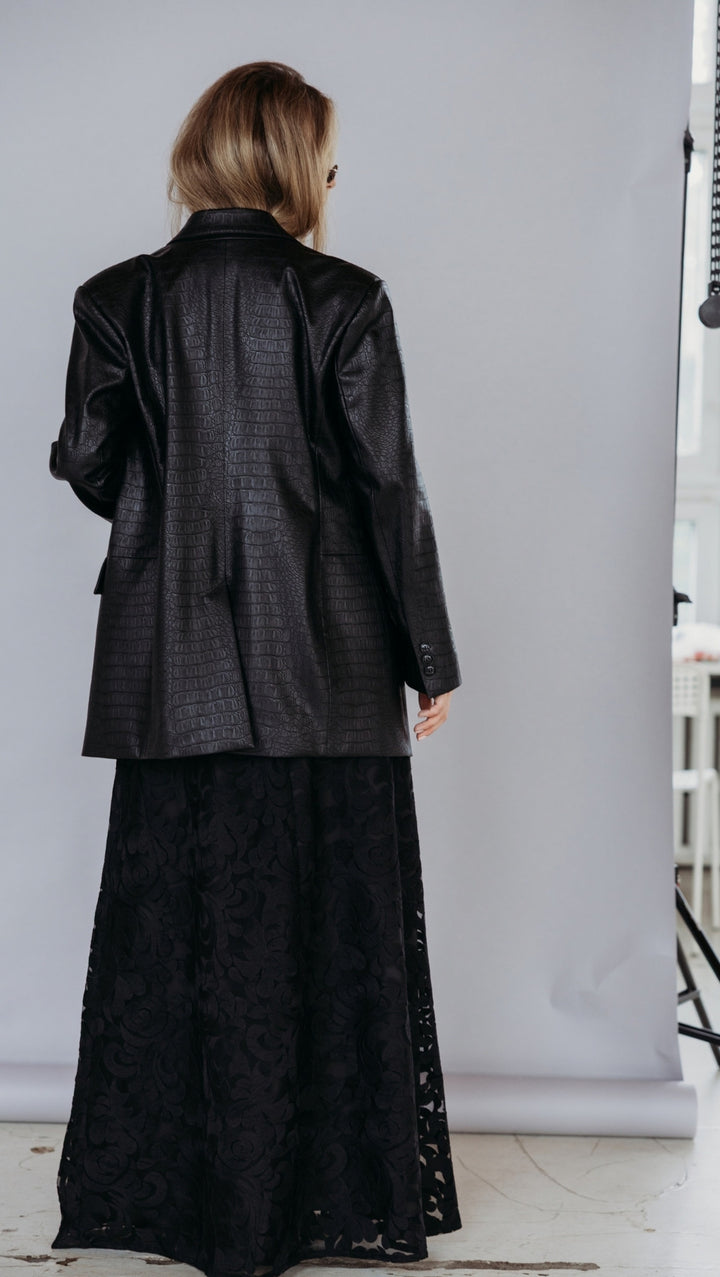 Eko ādas žakete Noir Croc