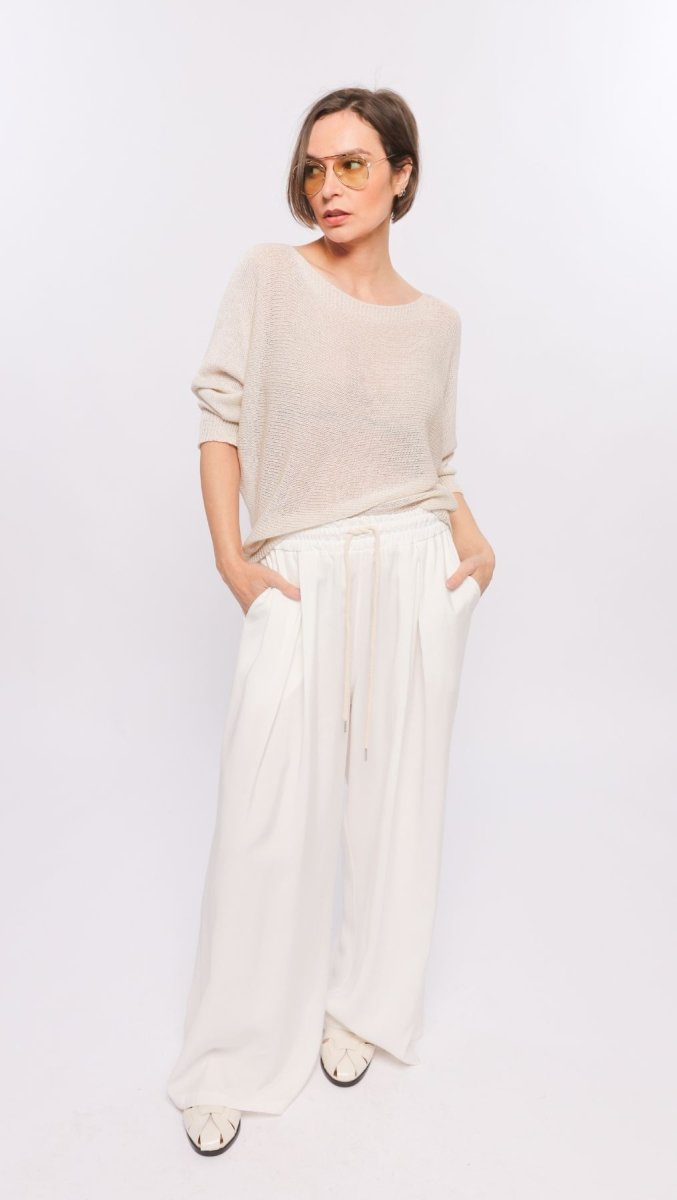 Crochet top Beige - BeaA - Be At Home with Yourself - Top