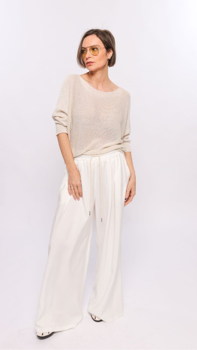 Crochet top Beige - BeaA - Be At Home with Yourself - Top