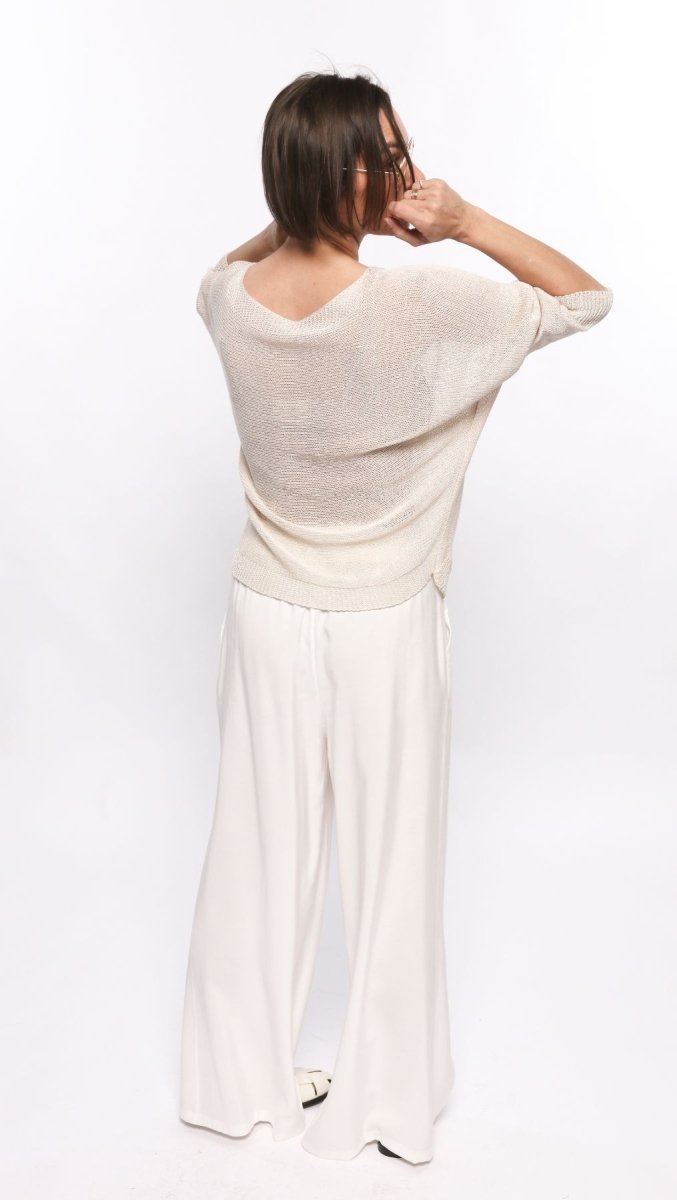 Crochet top Beige - BeaA - Be At Home with Yourself - Top