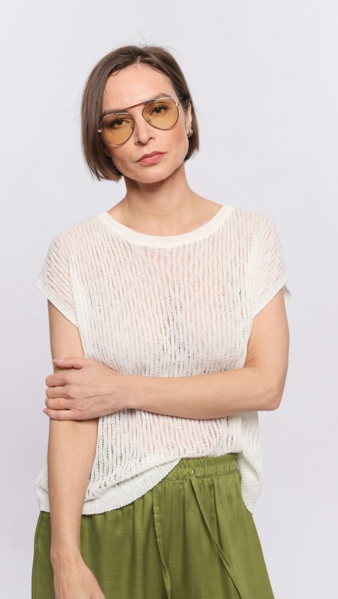 Crochet top Milk - BeaA - Be At Home with Yourself - Top