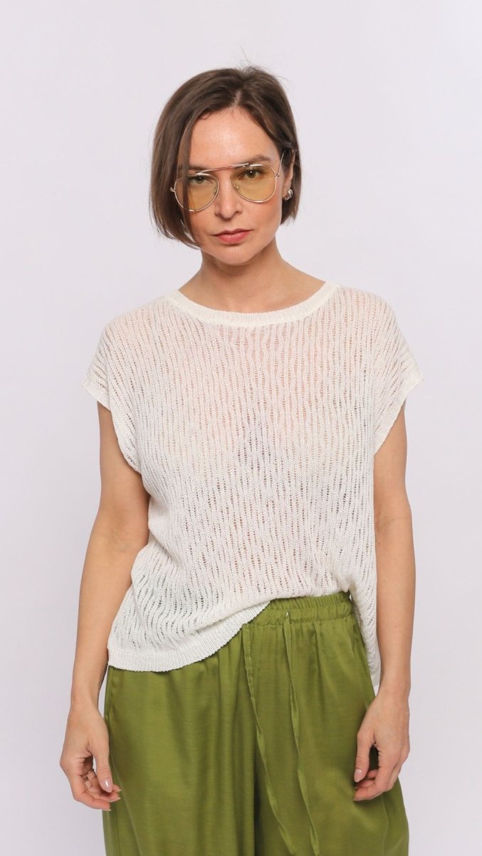Crochet top Milk - BeaA - Be At Home with Yourself - Top