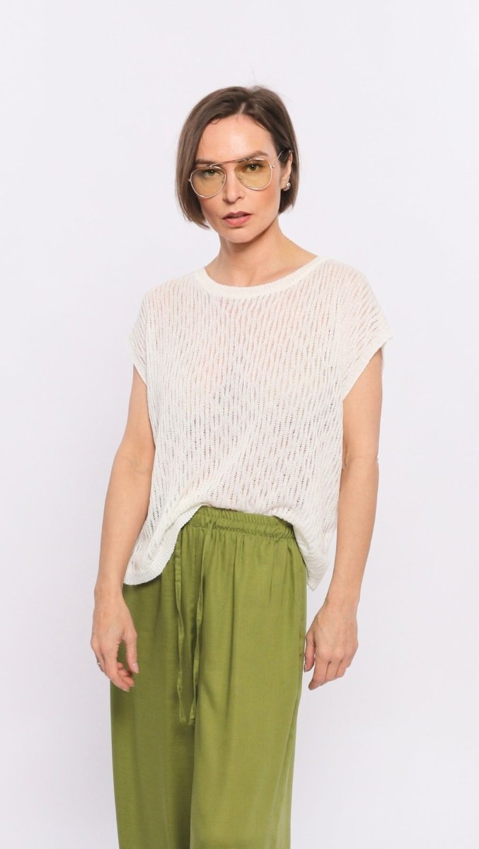 Crochet top Milk - BeaA - Be At Home with Yourself - Top