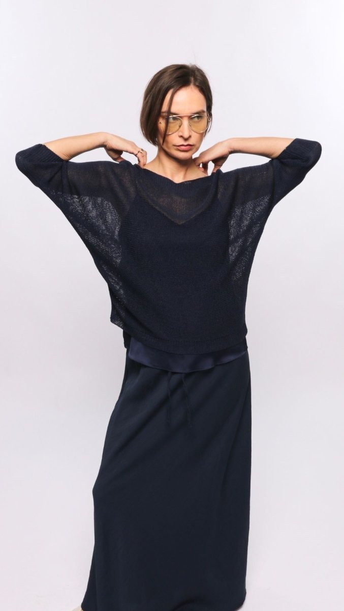 Crochet top Twilight Blue - BeaA - Be At Home with Yourself - Top