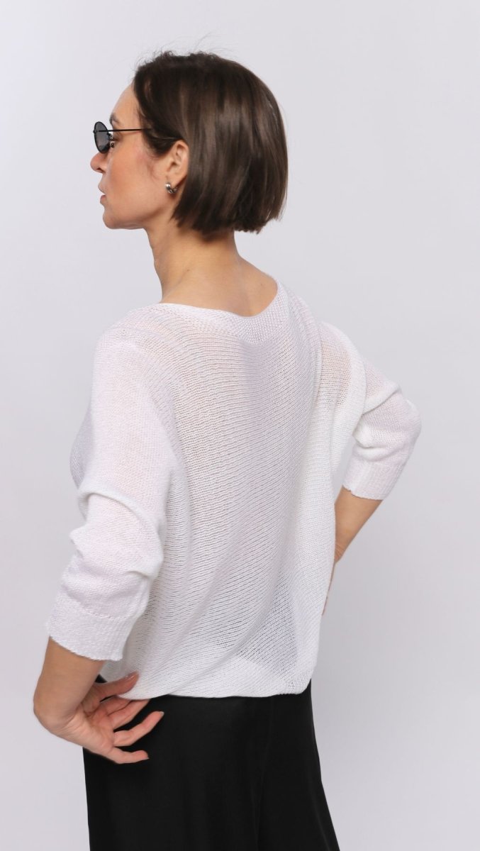 Crochet top White - BeaA - Be At Home with Yourself - Top
