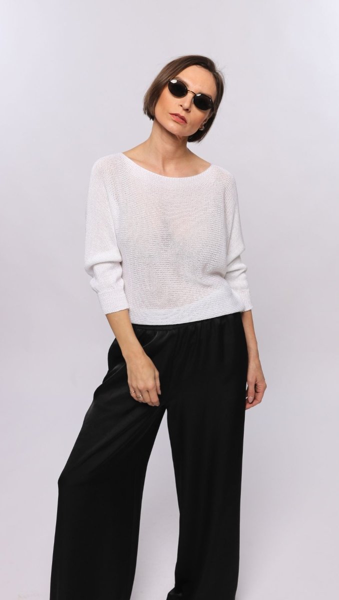 Crochet top White - BeaA - Be At Home with Yourself - Top