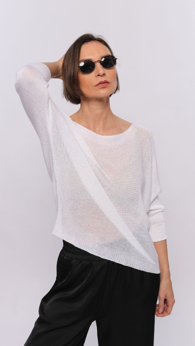 Crochet top White - BeaA - Be At Home with Yourself - Top