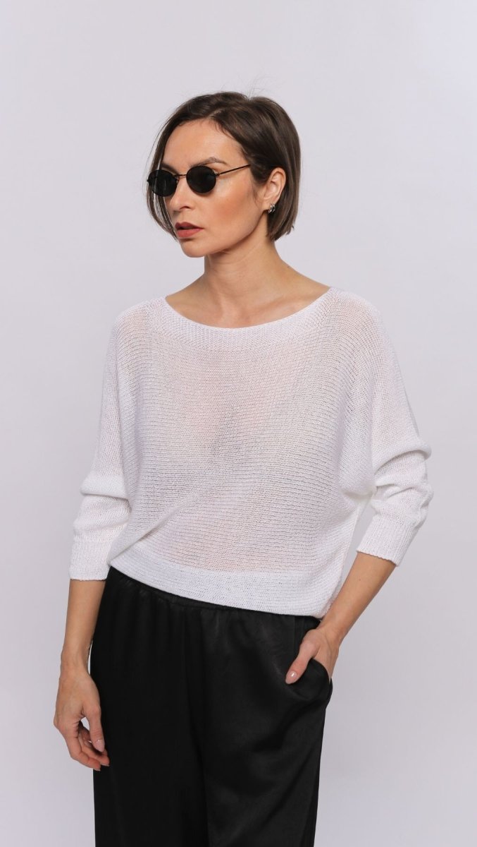 Crochet top White - BeaA - Be At Home with Yourself - Top