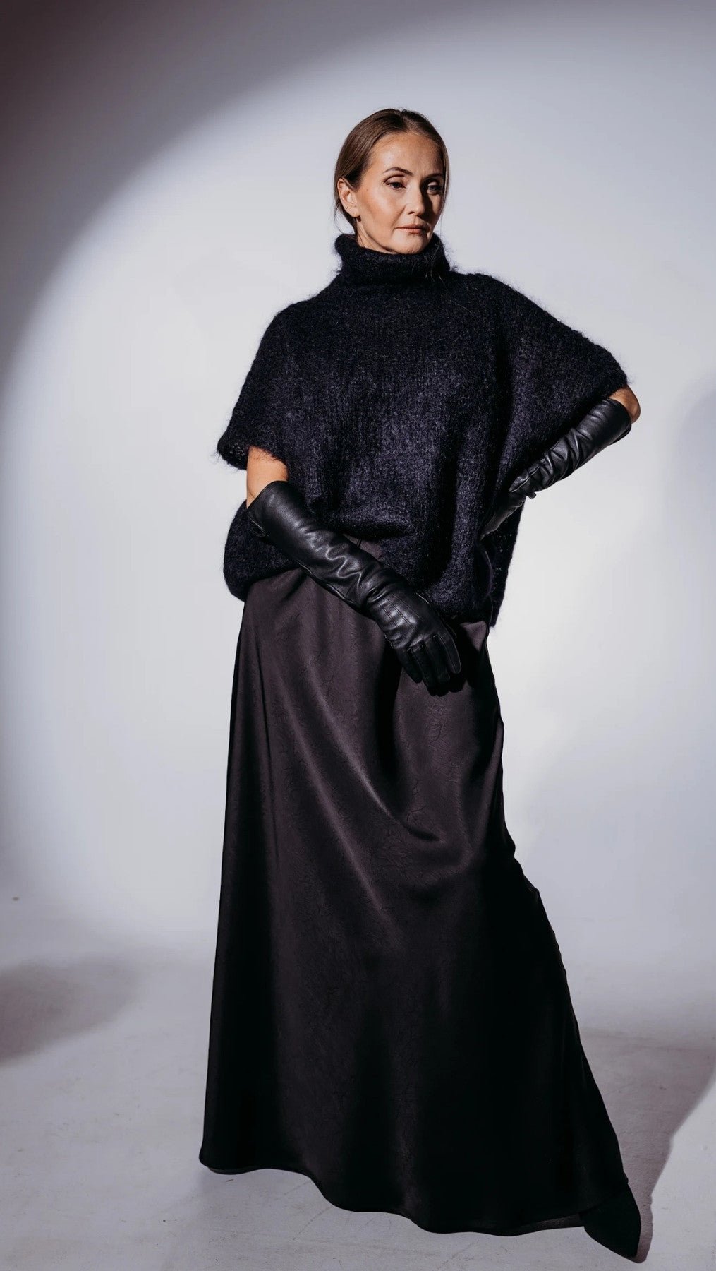 Crushed Long Bias - cut Skirt - BeaA - Be At Home with Yourself - skirt