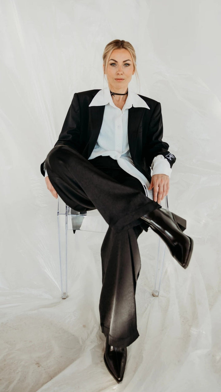 Crushed silk trousers - BeaA - Be At Home with Yourself - Trousers