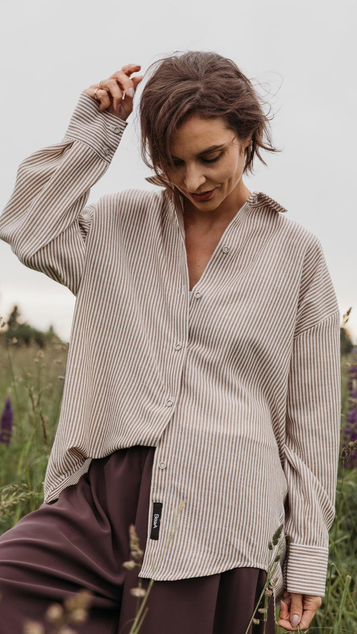Riviera shirt Earth Stripe